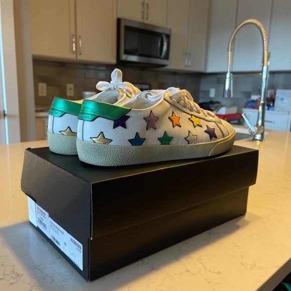 Saint Laurent Court Classic SL/06 star patch sneakers size 46 - Picture 2 of 13